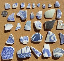 sea glass pottery from japan Surf-Tumbled Beach Glass