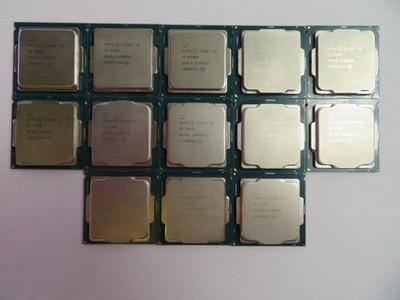 LOT OF 13 INTEL CORE i5 CPUs, 6TH - 7TH - 8TH GEN