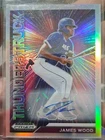 2021 Panini Prizm Draft Picks - Thunderstruck James Wood #T-JW Silver Prizm...