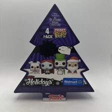 Funko Pocket Pop!: Disney - Snowman Jack / Zero / Sally / Sandy Claws 4-Pack...