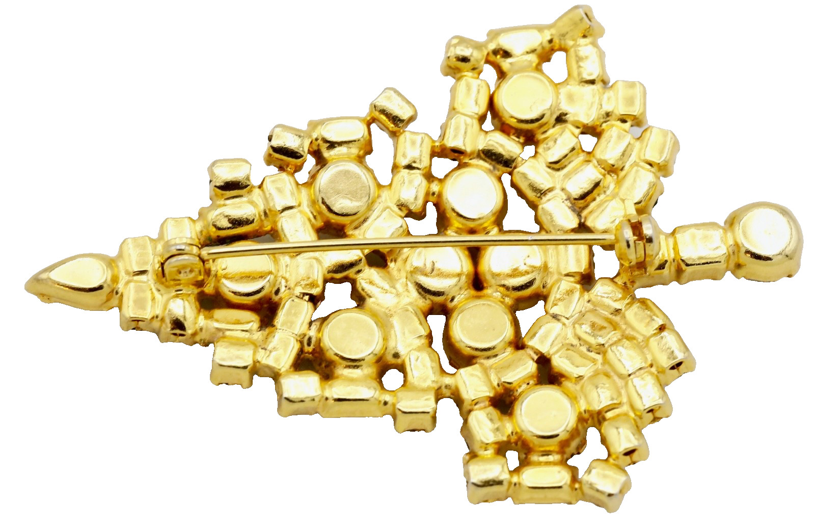 Unsigned Warner Style Prong Set Rhinestone Christ… - image 8