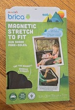Munchkin Brica - MAGNETIC Stretch to Fit Sun Shade - Black - NEW