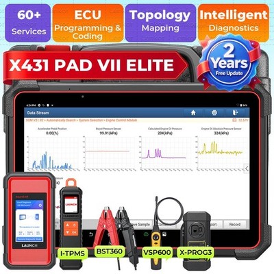 LAUNCH X431 PAD VII X-PROG 3 OBD2 Diagnosegerät ECU Programm Coding BST360 TPMS