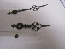 b2...ancienne paire d aiguille pour d horloge comtoise