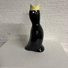 Vintage Black Bird Pie Bird Vent Funnel Ceramic Baking Decorative 4”