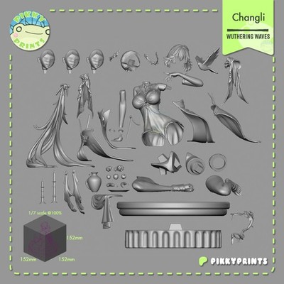 1:7 Changli | Wuthering Waves | High Quality Unpainted Resin