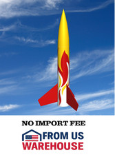 Mad Cow Rocketry 1.6" Fiberglass Mini Squat Rocket Kit 29mm Model Rocket