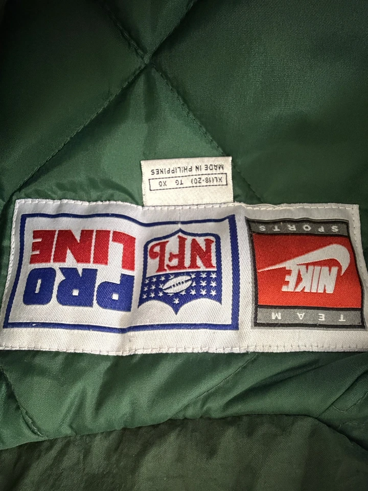 Chaqueta aislante vintage Nike Team Pro Line Green Bay Packers NFL para hombre XL Foto 3 de 4
