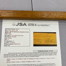 1961-1962 Toronto Maple Leafs Stanley Cup Champs Team Signed Hockey Stick JSA
