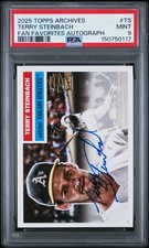 2025 TOPPS ARCHIVES FAN FAVORITES AUTO #TS TERRY STEINBACH PSA 9