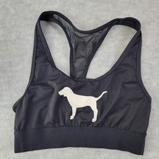 Victorias Secret PINK Sports Bra Logo Dog Ultimate Unlined Racerback Womens S