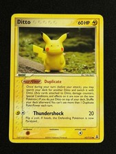 Pokemon Pikachu EX Delta Ditto Species 63/113 Non-Holo Art By Yuka Morii MP+ on eBay