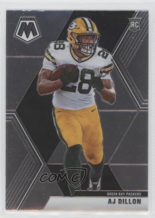 2020 Panini Mosaic Rookies AJ Dillon #226 14kc