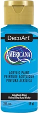 DecoArt Americana Acrylic Paint 2oz-Gingham Blue