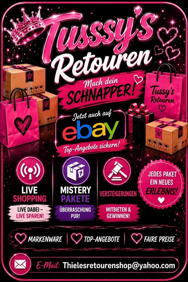 1 Euro Auktion, Retouren und Neuware