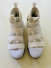 Zapatillas Nike LeBron Soldier 11 Triple Blanco 897644-103 Para Hombre Talla 11.5