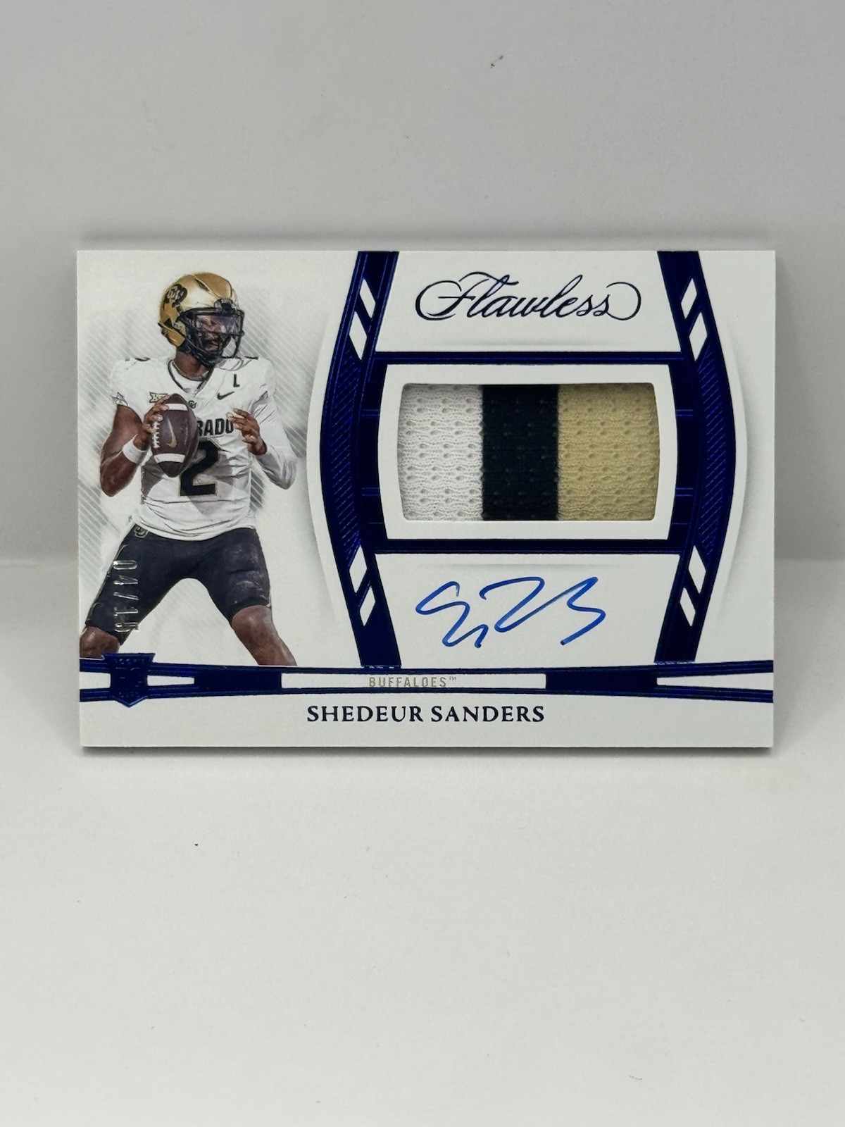 2025 Flawless Collegiate RPA Blue Foil /15 Shedeur Sanders #RPAH-SSS 🔥 Patch 🔥