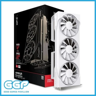 XFX Swift Radeon RX 9070 XT Triple Fan Gaming Graphics Card - White Edition - image 1 of 4