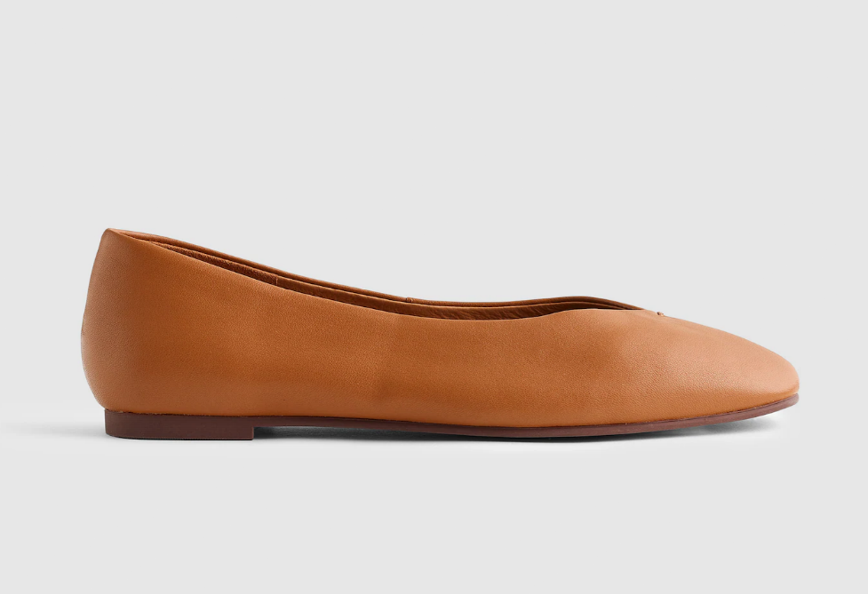 New! Madewell The Greta Glove Flat, Caramel