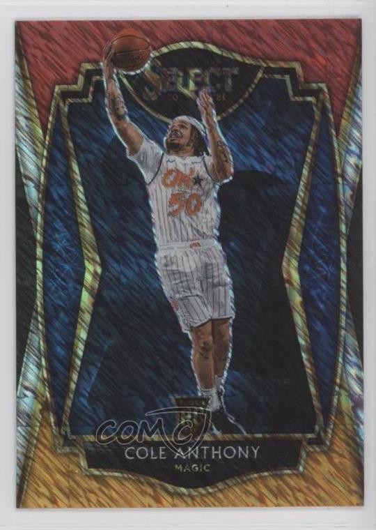 2020 Select Premier Level Red White Orange Shimmer Prizm Cole Anthony #177 1b33