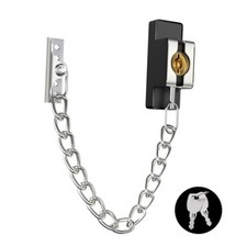 Door Chain Lock Heavy Duty, Security Heavy Duty Chain Door Latch 1 Pack Silver