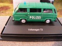 1/87 Schuco Vw T3 Bus Polizei 260690