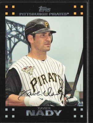 2007 Topps #473 Xavier Nady Red Back Pittsburgh Pirates