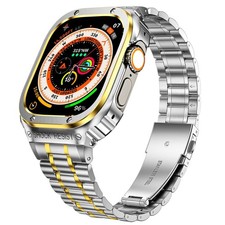 Stainless Steel Strap metal Case For Apple Watch Series 8 7 6 5 4 SE 44/45/49MM
