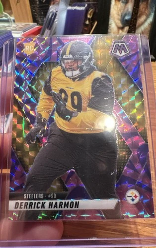 2025 Panini Mosaic - Rookies Derrick Harmon #327 Purple Scope Prizm (RC)