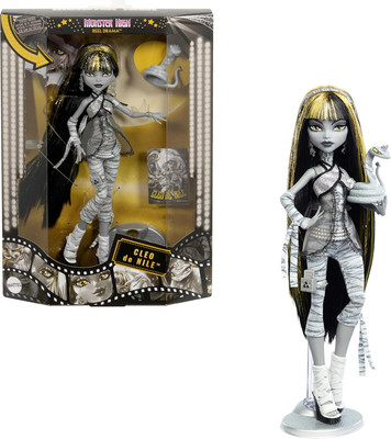 Reel Drama Doll, Cleo De Nile Black and White Reproduction Collectible with Doll