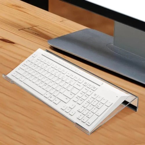 Adjustable Keyboard Display Stand Acrylic Keyboard Riser New Laptop Stanf - Picture 3 of 9