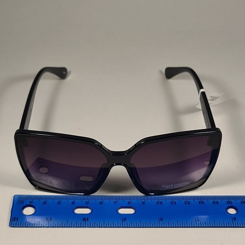 Vince Camuto VC999 OX Butterfly Shield Sunglasses Black Frame Smoke Gradient - Picture 8 of 9