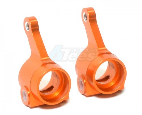 GPM RUS021-OR Aluminum Front Knuckle 1 Pair Orange Rustler Stampede Bandit Rustl - Picture 1 of 9