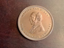 C.1862 Martin Van Buren  A.S. Robinson Historical Series #5 Cooper Medal 34mm.