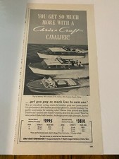 Vintage 1959 Chris Craft Cavalier Boat Boating ad