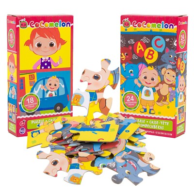 CoComelon Set of 2 Kid Puzzles 18 & 24 Piece Jigsaw Puzzles Sure Lox New