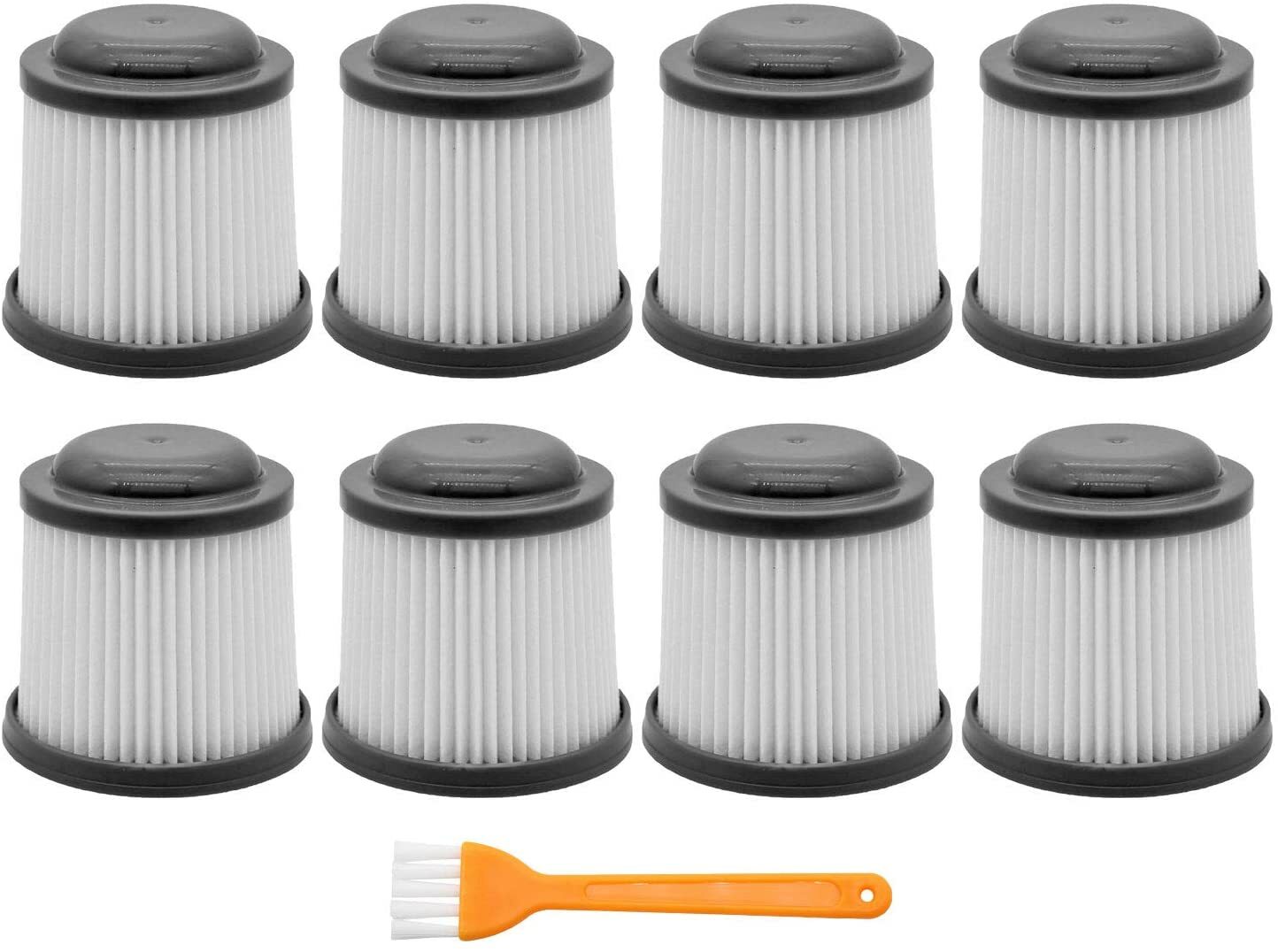 8 Filters Fits Black & Decker PHV1810 Pivot Vac Cordless Pivoting Hand