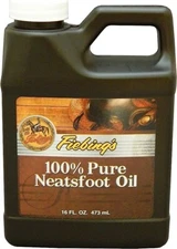 Fiebing's 100% Pure Neatsfoot Oil Natural Leather Preservative 16 oz / 473 ml