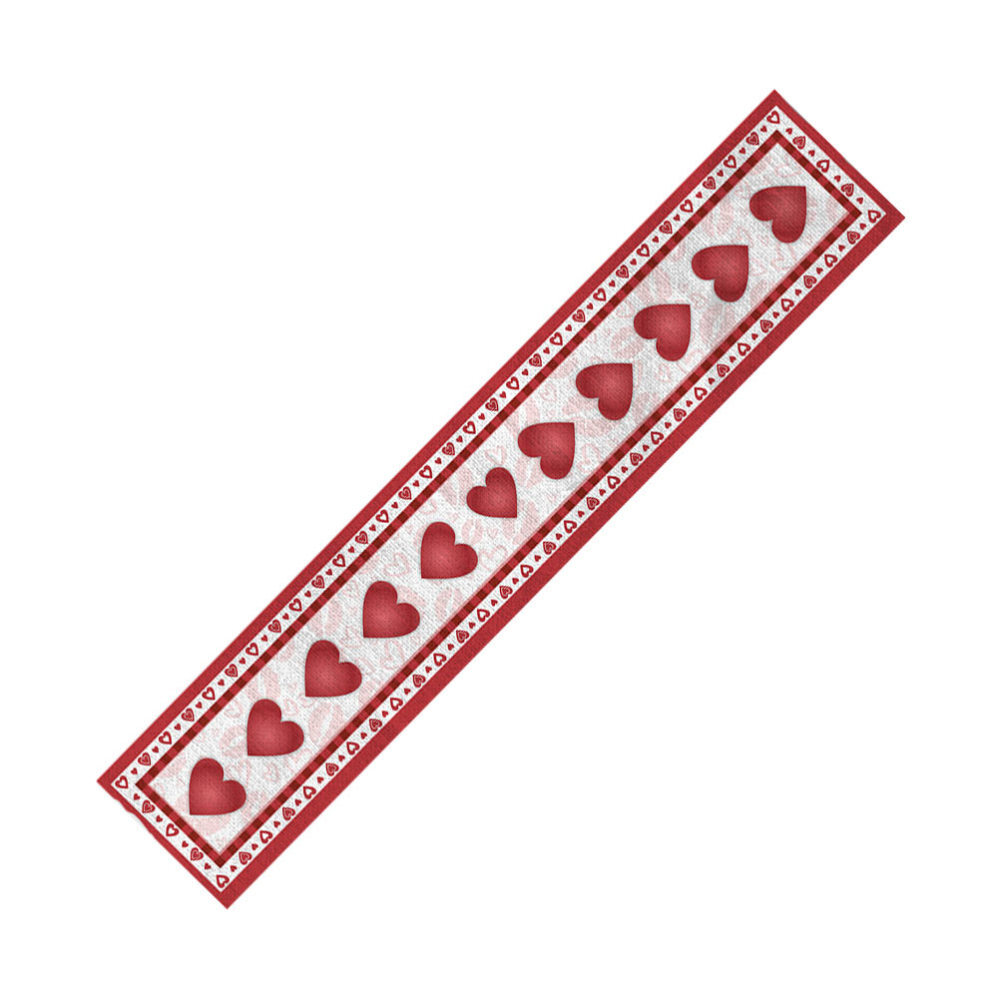 Decoration for Home Decorative Tablecloth Love Valentine's Day