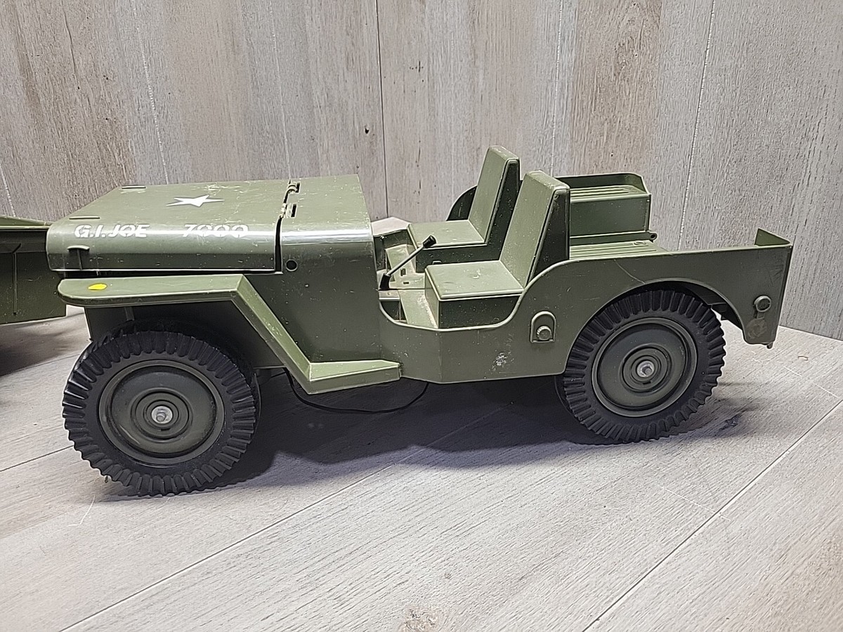 Vintage 70's GI Joe Jeep with trailer toy(broken) | eBay