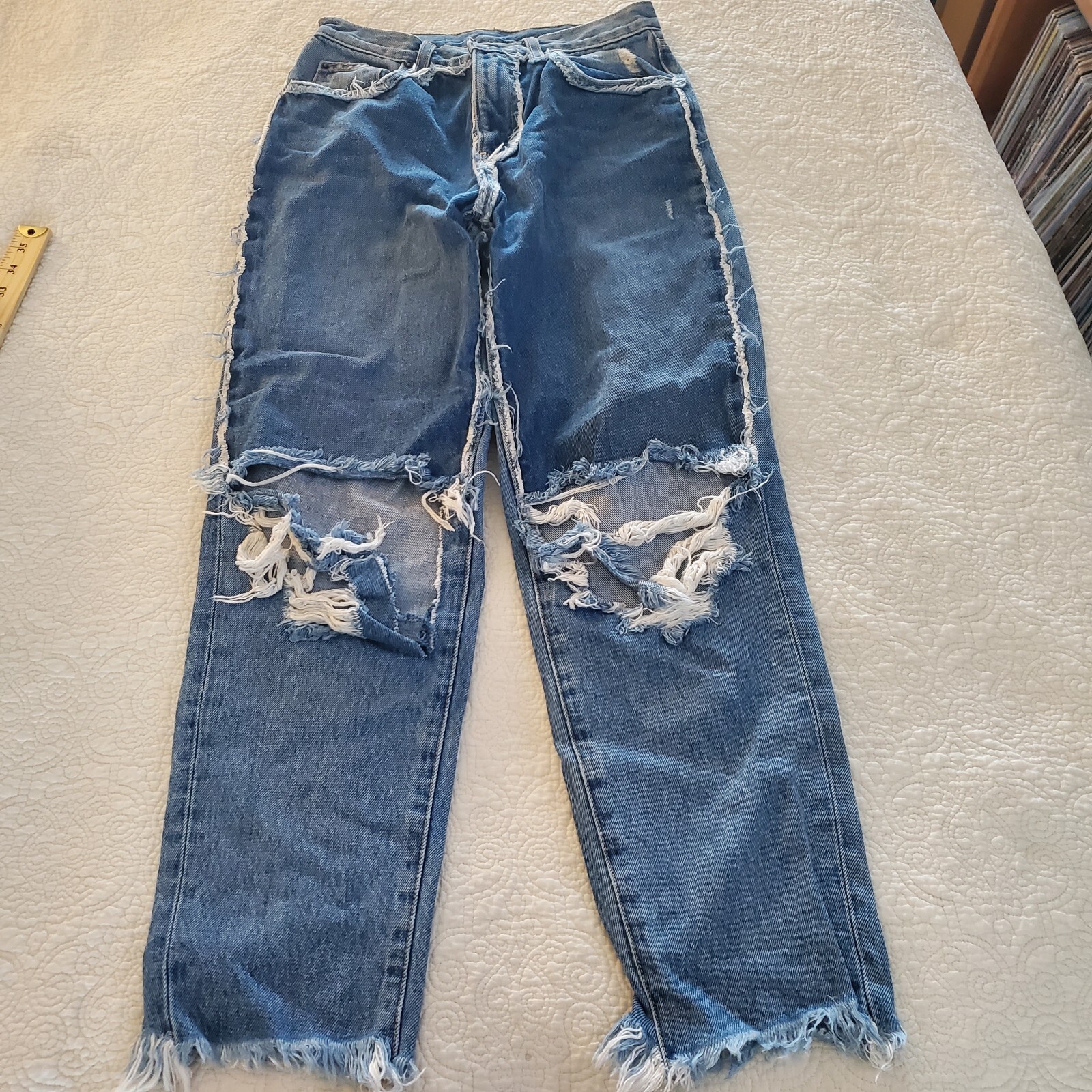 Ladies Jeans Carmar Ripped Jeans AMAZING Carmar Denim Ripped So Cute