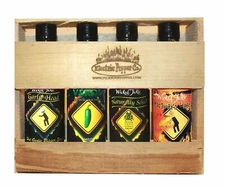Hot Sauce Gift Set Habanero and Chipotle Hot Sauces Very Hot Ghost Wicked Tickle