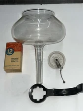 VTG NOS Silex UP-4 Vacuum coffee top pot , ceramic strainer w/ cloths, H7 handle
