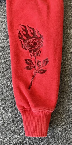 Civil Regime x Batman Hoodie Red Harley Quinn Rises Embroidered Mens Medium - Picture 14 of 21