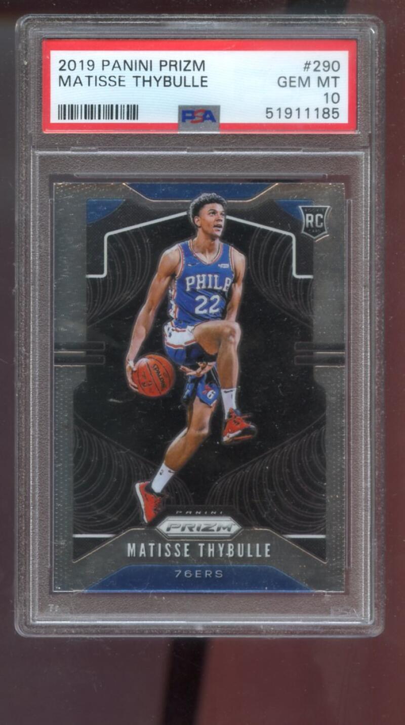 2019-00 Panini Prizm #290 Matisse Thybulle ROOKIE RC PSA 10 Graded Card NBA 19-0