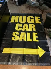 2 NEW HUGE L/R ARROWS CAR BANNERS XL Outdoor Sign Auto Dealership HUGE 94" x 65"
