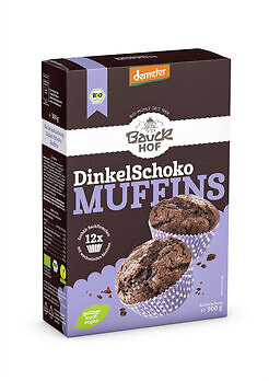Bauck Mühle 6x Dinkel Muffins Schoko Demeter 300g