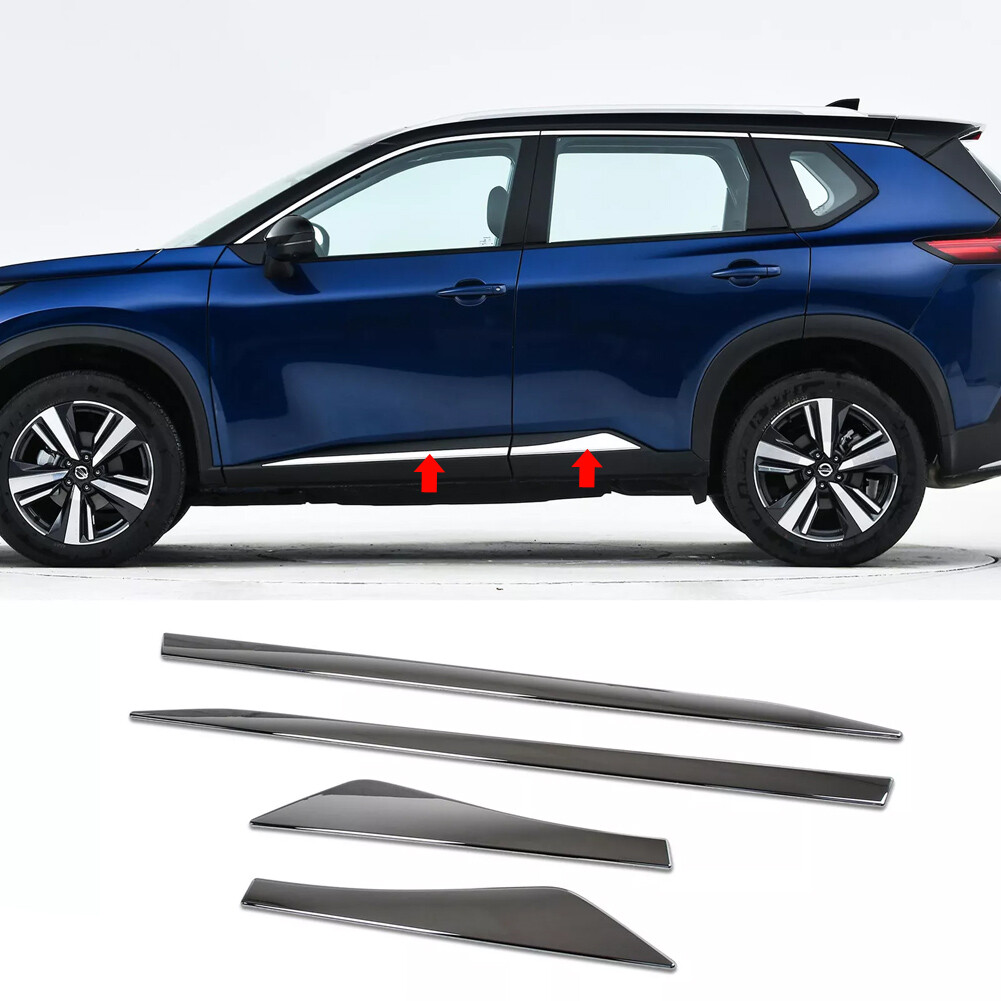 For Nissan Rogue/X-Trail 2021-2026 ABS Chrome Body Side Door