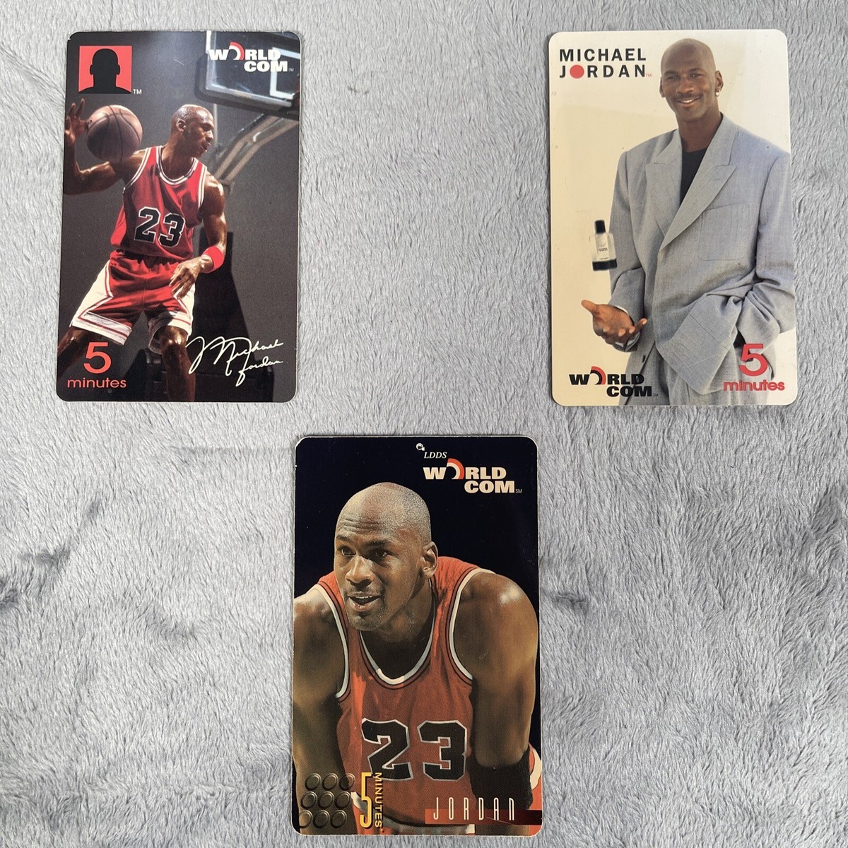 Michael Jordan World Com phone card 5 minutes - worn condition | eBay