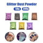 50/300g Fine Glitter Dust Powder Holographic Iridescent Metallic Nail Art Craft